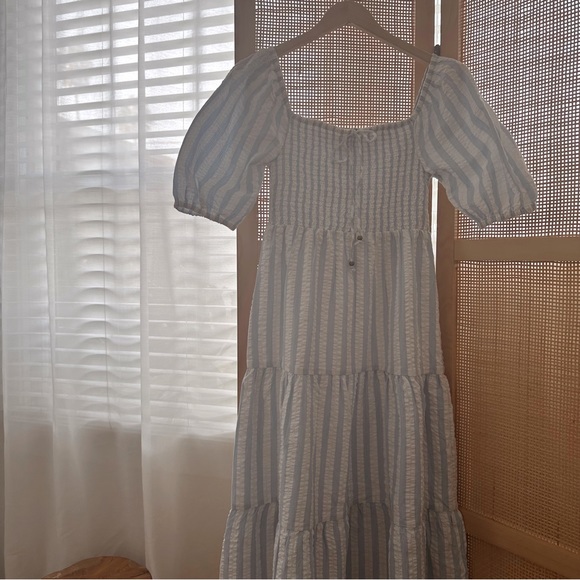 Cottage-core seersucker cotton midi - Picture 3 of 6